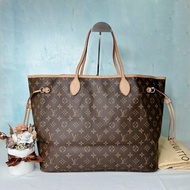 LV Neverfull GM老花帆布托特包