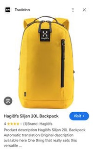 (包郵) 全新 Haglofs Unisex 20L Backpack