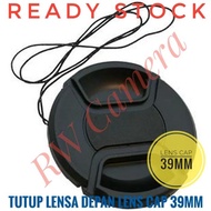 Plain Lens Cap 39Mm Front Lens Cap 39 mm For Fuji XF 27mm F2.8 27 mm