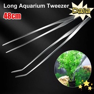 DALIA 1Pcs Water Grass Clip, 48cm Stainless Steel Aquarium Tweezer, Durable Long Tong Aquarium Suppl