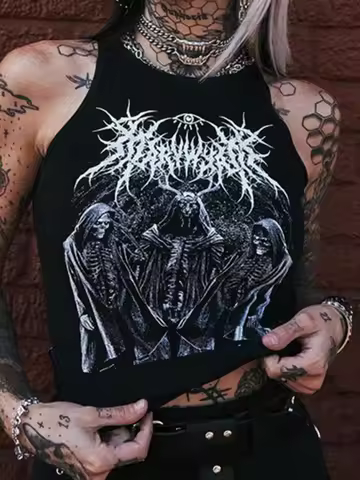 Kawaii Top for Women Woman Clothes 90s Vintage Clothes Aesthetic Women's Blouses Crop Tops Y2k Summe