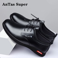 ANTAS SUPERรองเท้าหนังผู้ชาย รองเท้าหนังสีดำ 39-44 รองเท้าทำงานราคาถูก ทนทาน ทรงฮิตที่สุดในโลก สไตล์อังกฤษ