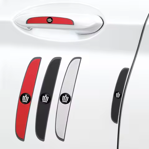 4Pcs Rubber Anti Collision Strip Car Body Protector Stickers For Toyota Aygo Supra Aqua Crown Camry 