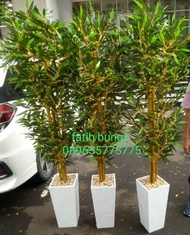 Pohon Bambu Hias/Bambu Plastik/Penyekat Ruangan/Bunga Plastik