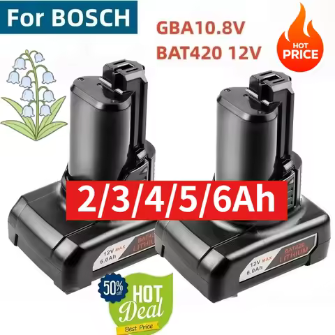 Newest 10.8/12V Li-ion 3Ah Rechargeable Battery for Bosch BAT411 BAT412 BAT413 BAT414 BAT420 High Qu