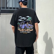 Mssd clothing geo ong Couple cartoon printed T-shirt Oversized T-shirt