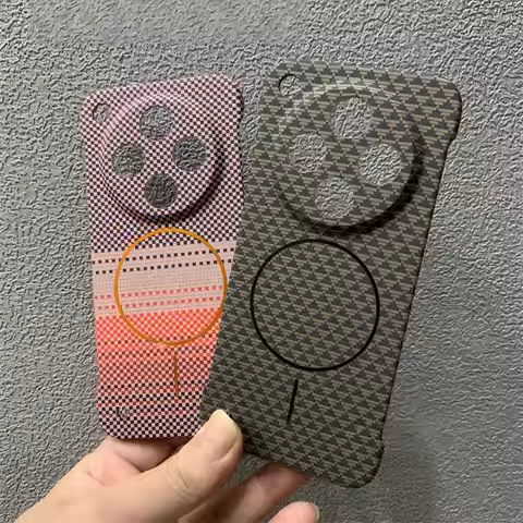 Luxury Slim Frameless Kevlar Carbon Fiber PC Wireless Charge Phone Case For OPPO X9 X8 X8S Pro Ultra