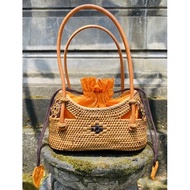 Beautiful Rattan Bag| Unique Ate Bag| Simple Rattan Bag| Aesthetic Rattan Pouch