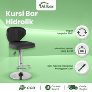 Aihome Living Adjustable Hydraulic Bar Chair Synthetic Leather Backrest Swivel Bar Stool Kitchen Caf