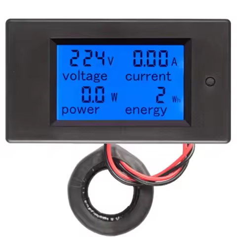 AC 80-260V 100A PZEM-061 LCD Display Digital Current Voltage Power Energy Ammeter Voltmeter With Cur