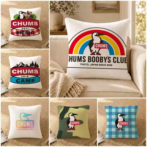 Brand C-CHUMS Cushion Cover Soft Short Plush Decorative Pillow Cover for Sofa Bedroom Easy to Clean