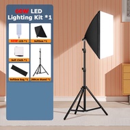 Softbox Photography Lighting Kit Professional Continuous Lighting System with E27 Socket LED Bulbs a