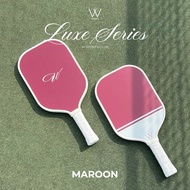 W Gallery FIBER GLASS Rough Surface 16mm Pickleball Paddle - Maroon