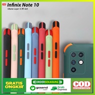 Softcase Crack Macaron Infinix Note 10 Casing 2Tone Pastel Color