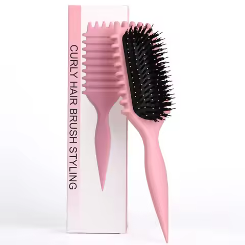 Hot Comb Bouncing Curl Definition Styling Comb Air Cushion Comb Cross-Border New Product Wheat Straw