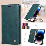 Automatic Suction Leather Case for Samsung S23 FE Casing S23 Ultra Phone Case S23 Plus Flip Fashion Protective Sleeve