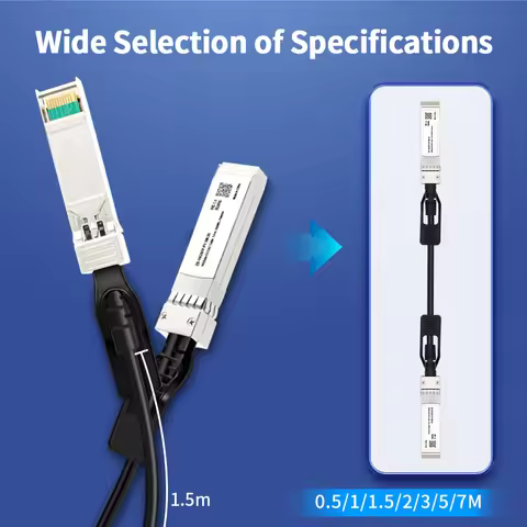 HORACO 10G SFP+ DAC Twinax Cable,Direct Attach Copper Passive,AWG 24/30 Compatible with Cisco,MikroT