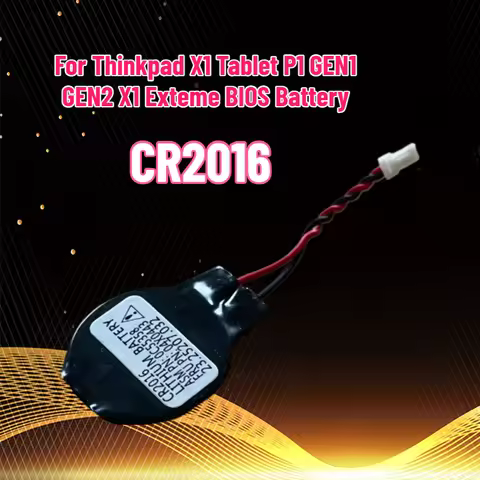 CR2016 Battery For Thinkpad X1 Tablet P1 GEN1 GEN2 X1 Exteme BIOS Battery Motherboard Electronics