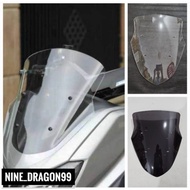 Whinsield Visor Standard Nmax old Nmax155 V1 Visor Clear & Black Windshield New Nmax Clear And Smoke