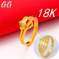 [Buy 1 Take 1] Saudi Gold Pure 18k Pawnable Legit Ring Gifts for Women Wedding Ring for Couple Adjustable Gold Ring for Women Original Pawnable Ring Fashion for Women Aesthetic Send Free Promise Ring Necklace Fashion for Women Aesthetic