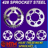 HTM 428 RS150 V1 V2 RSX150 R S-X RSX HONDA REAR SPOCKET STEEL CHROME YTZ6V YTZ6 YTZ5 YTZ5S YTZ7S YTZ