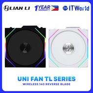 Lian Li Uni Fan TL Wireless 140 Reverse Blade ARGB Case Fan G99.14RTL1W1B.00 / G99.14RTL1W1W.00