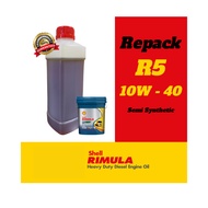 Shell Rimula R5 R6 10W-40 Synthetic Technology - (REPACK) Minyak Hitam