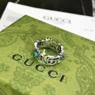 Gucci 高版本925純銀雙G雛菊戒指