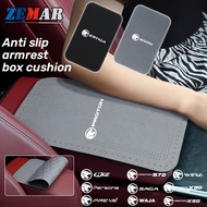 Proton Car Armrest Box Anti Slip Pad Suede Car Center Console Storage Box Protective Car Decoration 