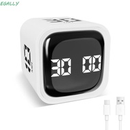 EGALLY Pomodoro Timer, Rotation Timing Gravity Sensing Digital Cube Timer,  3 Volume Adjustable Cust