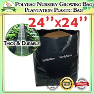 Polibeg Polybag Nursery Growong Bag Plantation Plastic Bag 24''x24''