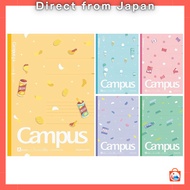 【Direct from Japan】
Kokuyo Campus Notebook Limited Edition B5 Dot A-ruled 5-Color Pack Snack Motif N