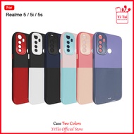 yitai - yc32 case two colors realme 5 5i 5s 5 pro 8 4g 8 pro 8i - realme 5/5i/ 5s merah