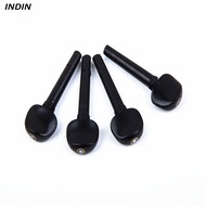 【Hot deals🔥】4 cái Violin nút vặn căng dây đàn Violin mun chốt gỗ đặc Dây đàn violin trục cụ phụ kiện
