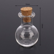 NYABOR MMU 10x Small Glass Bottles Miniature Potion Bottle Mini Cork Glass Vials Wedding