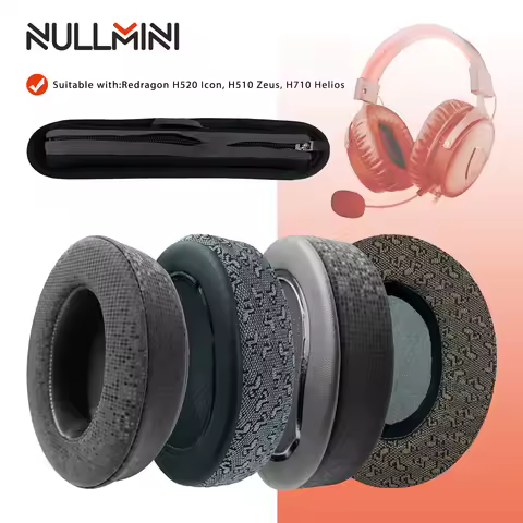 Ear Redragon Cushion for H710 Helios NullMini Replacement Earpads for Redragon H520 Icon, H510 Zeus,