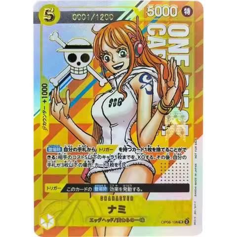 ONE PIECE Collection Cards TCG OPCG GAME Nami OP08-106 Straw Hat Crew JPN DIY High Quality Self Made