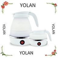 YOLANDAGOODS Electric Kettle, 600ml Foldable Water Kettle, Portable Leakproof Mini 110V/220V Silicon