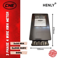 HENLY DT862 3 Phase 4 Wire 3x10(60)A 3x240/415V KWH Meter