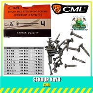 [CONTENTS 70 PCS] CML Wood Screw CAMEL/ Black Wood Screw Plus Head 4x1/2" 5x5/8" 6x3/4" 6x1" 7x1-1/4
