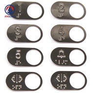 FZ BR27C OTIS Elevator Button Character Slice With Braille Hole 27 mm