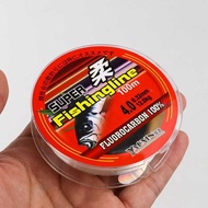 Senar Tali Pancing Fluorocarbon 100M 4.0 Super Fishing Line Halus Lembut Jitu Anti Keriting Super Pa