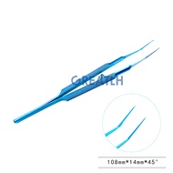 【Flash sale】 10.5cm Capsulorhexis Forceps Titanium Ophthalmic Forceps Eye Tool