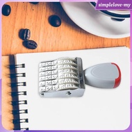 [SimpleloveMY] 6 Digit Dial Stamp Number Seal Digit Stamp Vintage Trolley Dial Stamp Digit 5mm