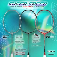 APACS SUPER SPEED (6U/G1) WORLD'S SLIMMEST SHAFT 5.5mm Badminton Racket
