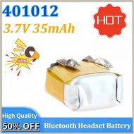 10~100PCS 3.7V 35mAh 401012 Replacement Battery Cells for Wireless Bluetooth Headset Polymer Li-Ion 