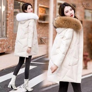 White Duck Down Jacket Thickened Warm Winter Jacket Duck Duck High-End White Duck Down Jacket Women'