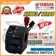 NVX V3 TURBO HANDLE SWITCH 2 RIGHT  KANAN HORN STARTER SUIS[100% ORIGINAL YAMAHA] - B3F-H3973-02/D11