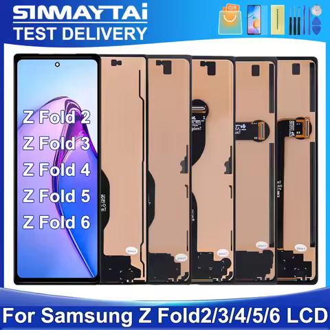 Tested Z Fold2 Fold3 Fold4 Fold5 Fold6 5G For Samsung Z Fold 2 3 4 5 6 LCD Display Touch Screen Digi