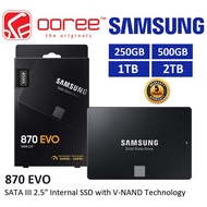 SAMSUNG 870 EVO 2.5" SATA III INTERNAL SSD WITH V-NAND 3BIT MLC SOLID STATE DRIVE - 250GB / 500GB / 